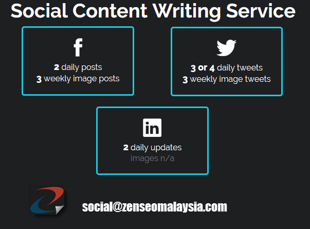 social media content writing service